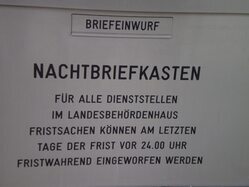 Nachtbriefkasten des Landesbehördenhauses